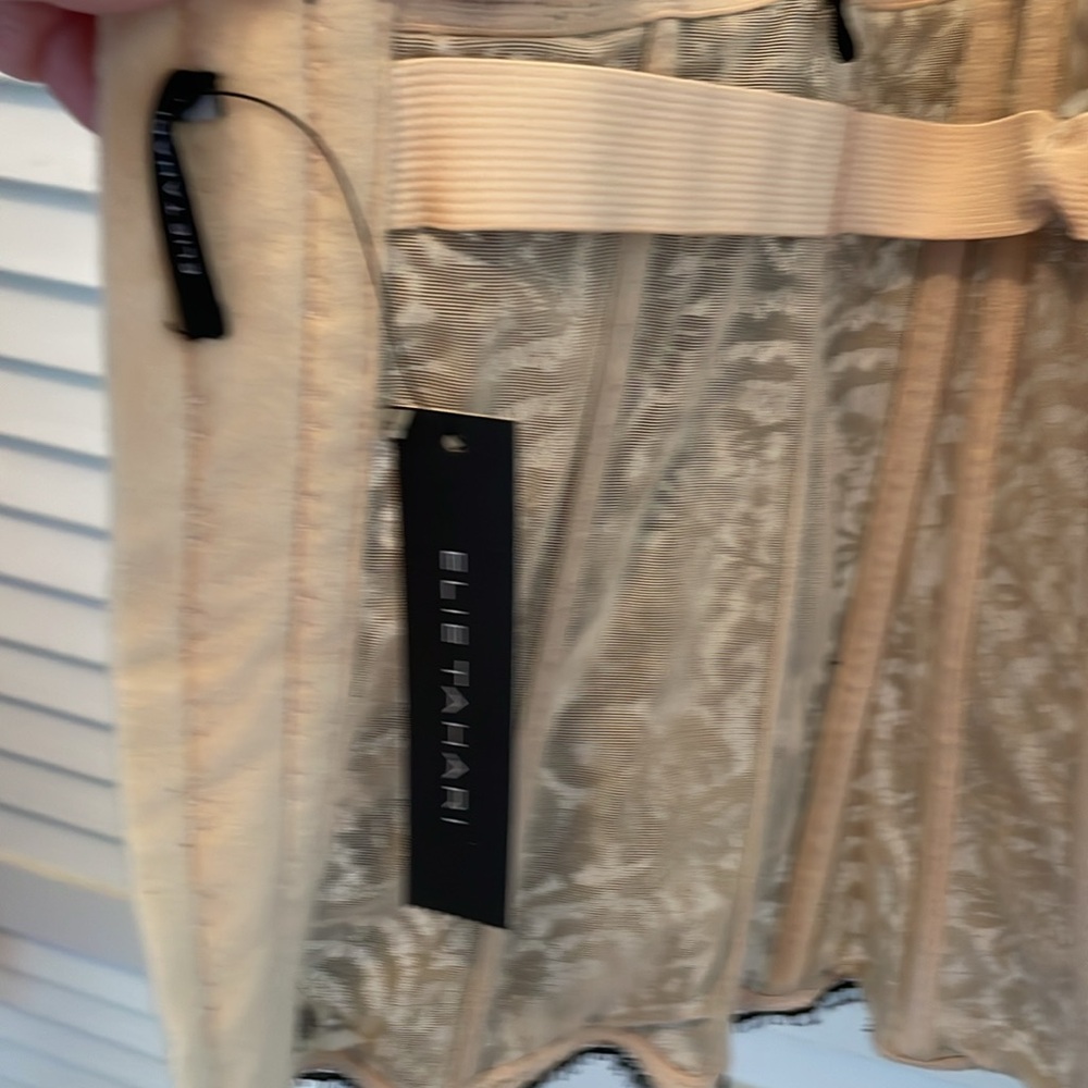 NWT Elie Tahari  Bustier Lace black/beige lining cotton nylon,elastine size L - Picture 14 of 17
